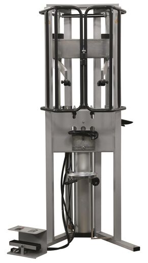 REINFORCED PNEUMATIC SPRING COMPRESSOR WITH ARTICULATED JAWS REINFORCED PNEUMATIC SPRING COMPRESSOR WITH ARTICULATED JAWS