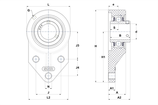 MUCFBL205-16 - SNR - Bearing units MUCFBL205-16 - SNR - Bearing units